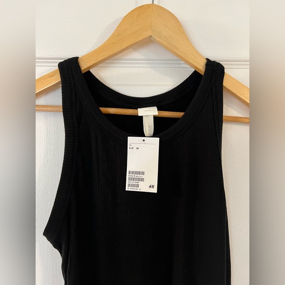 H&M Women’s Black Ribbed Dress - New with Tags - Picture 3 of 3